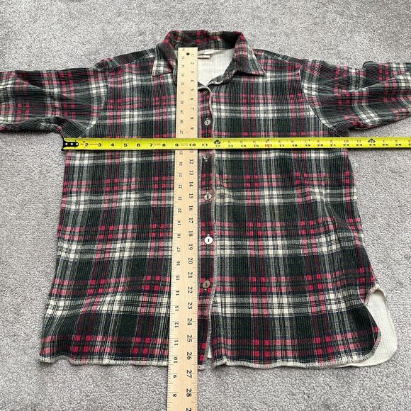 Focus Wear Vintage 90's Seersucker Textured Shirt Mens Medium Multi Plaid Cotton - Picture 5 of 12